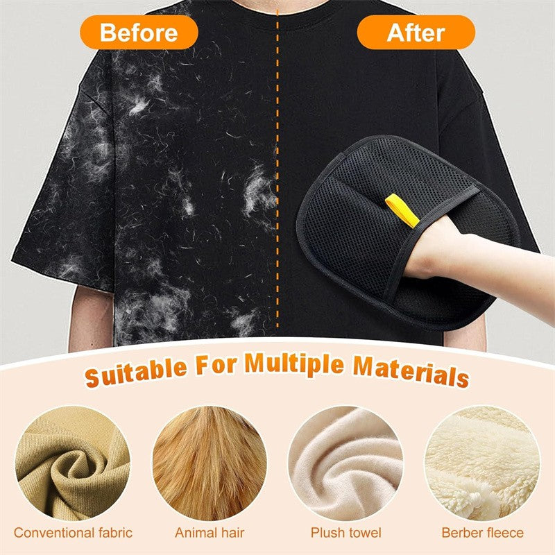 NEW Electrostatic Pet Hair Removal Glove Brush - Reusable Pet Grooming Glove
