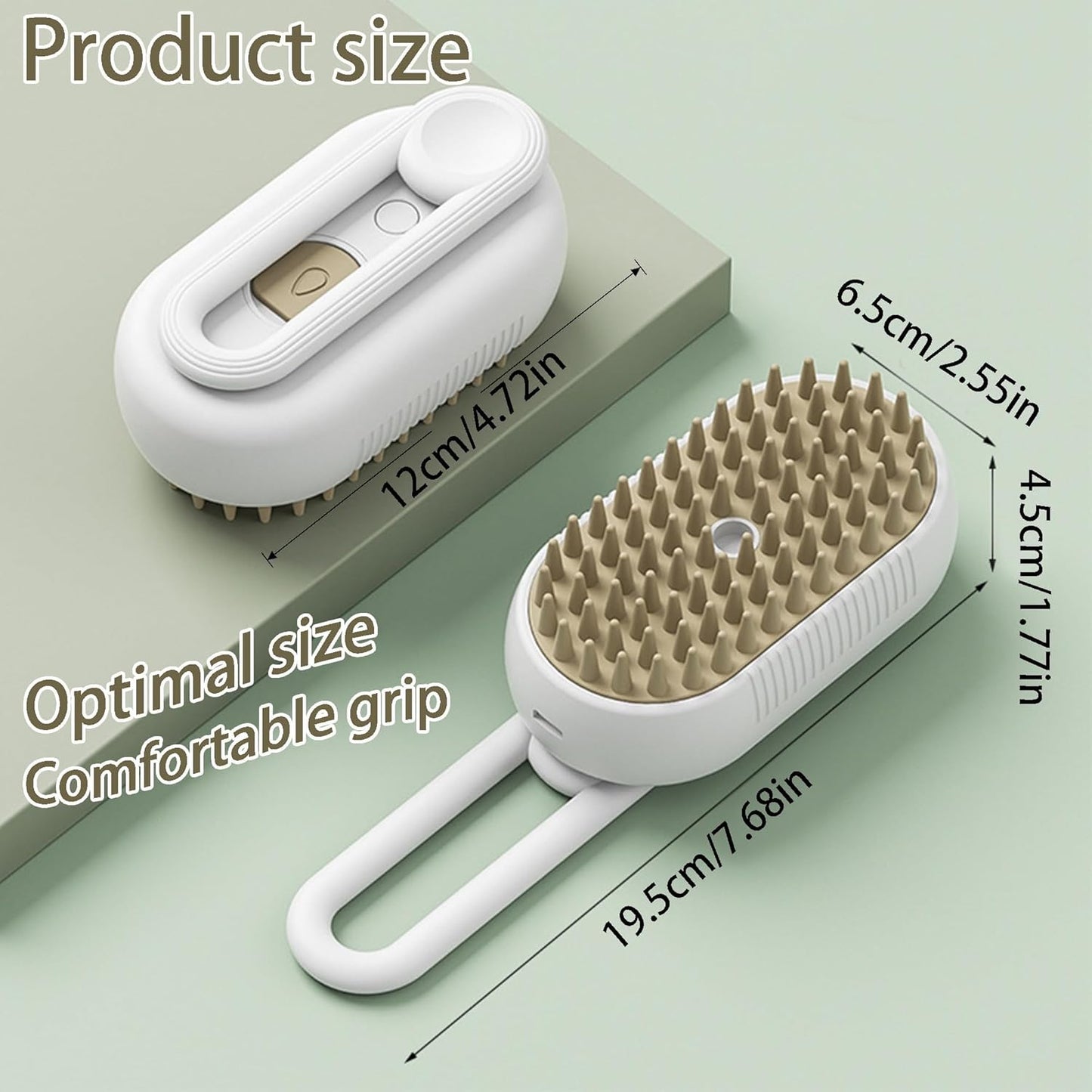 3-in-1 Pet Steam Grooming Brush – Groom, Clean & Massage
